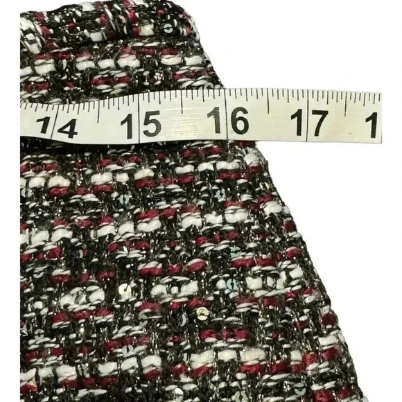 Calvin Klein Women’s Size 6 Red & Black Tweed Pencil‎ Skirt - Picture 4 of 6